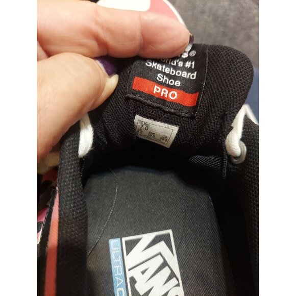 Vans Kyle Walker Pro Pink Black Camo Skateboard Shoes Size 7 Ultra Cush Low Mens - Picture 13 of 14